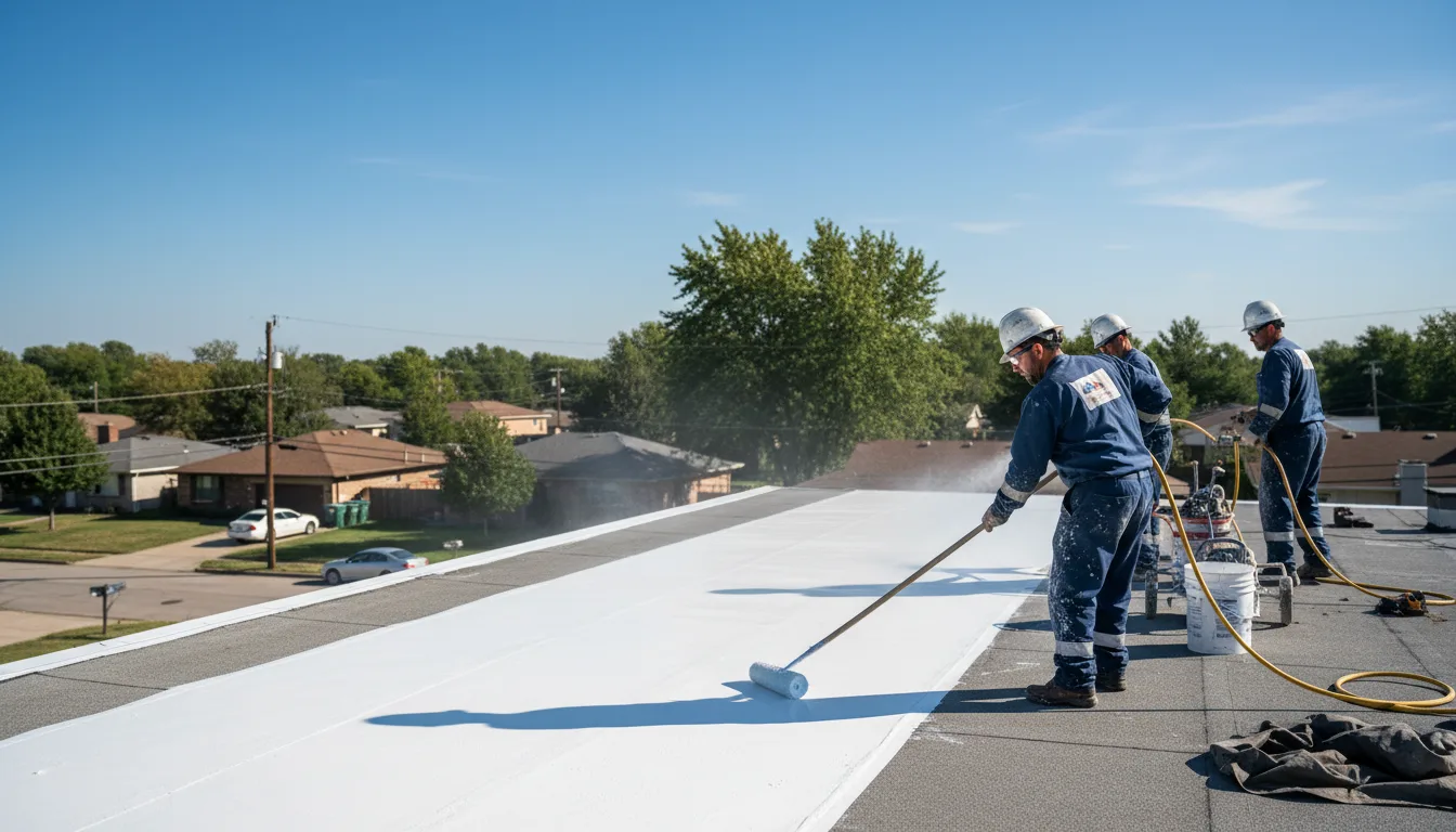 Commercial roof coating in Du Bois, IL near me